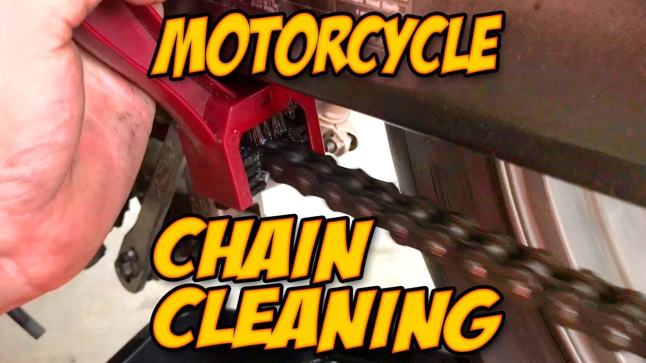 DIY Motorcycle Chain Cleaning - Clean and Lube Motorcycle Chain 