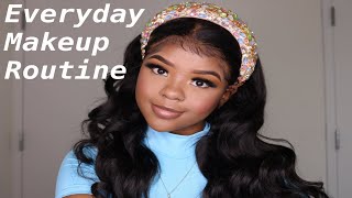 UPDATED Everyday Makeup \& Hair Routine   Ft Dsoar hair