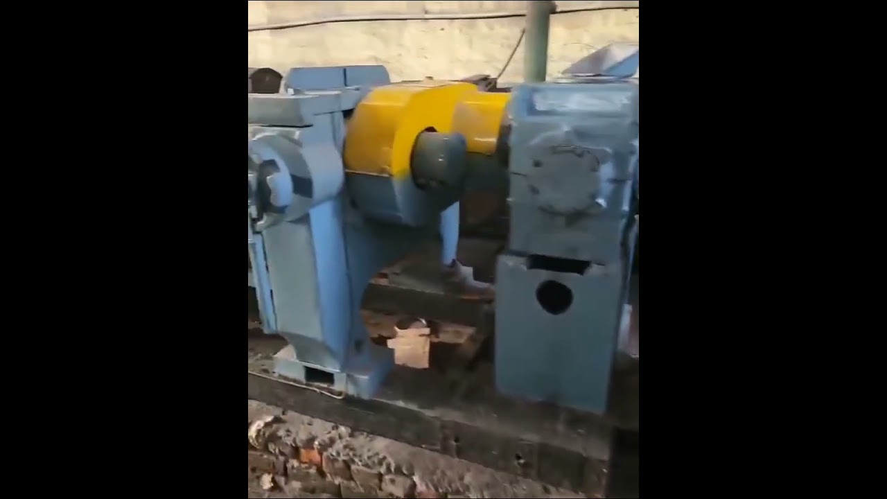 14" X 36" Used Rubber Mixing Mill, 40 HP