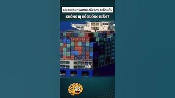 Tại sao container xếp cao trên tàu không bị đổ xuống? #kienthucthuvi #nghichlythuvi #khampha