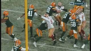 49ers block punt and score to tie the game 10-10 😱
