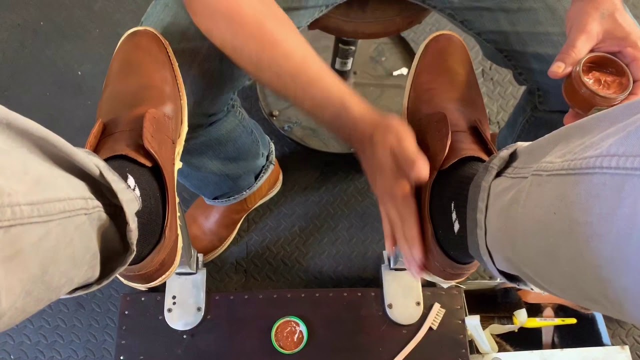Shoe Shine ASMR, How to restore color worn out Shoes - YouTube