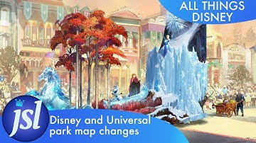 Disney and Universal Park Map Update