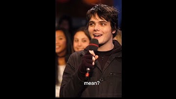 Gerard Way is so sweet bruhhhh 🥺