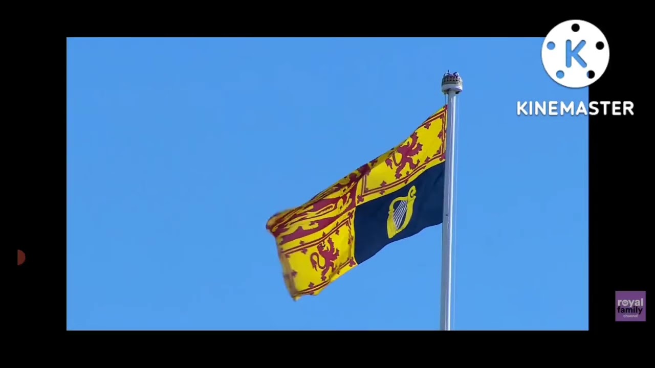 "god save the king " king charles arrival at holyrood palace/with remastered audio