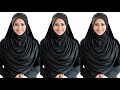 DIY!!! How to cut and sew stylish front pleated hijab| instant hijab tutorial