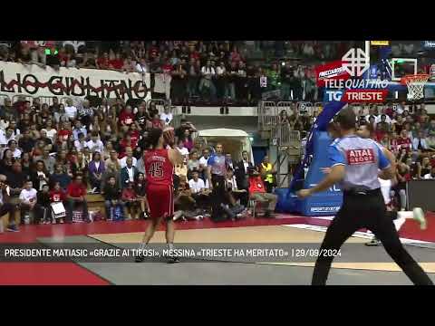 PRESIDENTE MATIASIC «GRAZIE AI TIFOSI», MESSINA «TRIESTE HA MERITATO»  | 29/09/2024