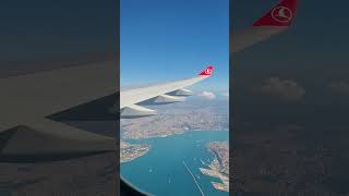 flying above Istanbul