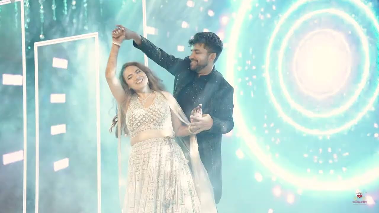 Bride and Groom Couple Sangeet Dance Performance - Malang Sajna, Ab toh forever, one two three four