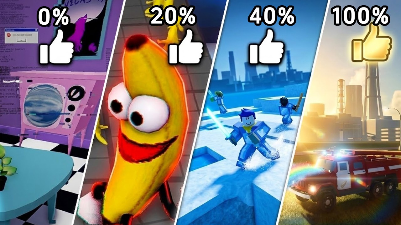 我试毒了0%到100%好评的Roblox游戏，最噁心的居然不是0分那款…