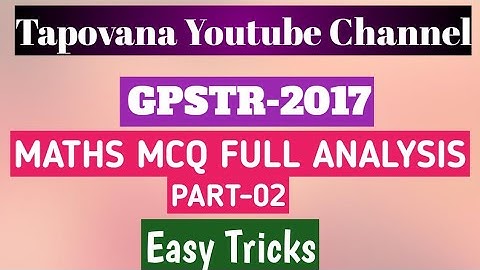 GPSTR-2017 MCQ ಗಣಿತ question paper full analysis ||CET MCQ 2017||gpstr 2017 ಗಣಿತ ಪ್ರಶ್ನೆಗಳು||part-2