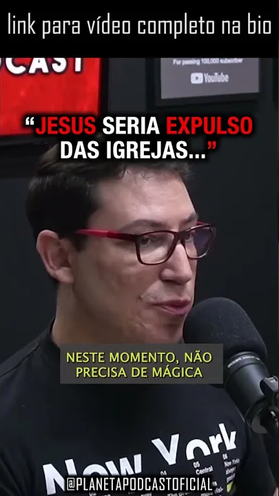 imagem do vídeo “SE JESUS VIESSE HOJE…” com Felipe Heiderich | Planeta Podcast (Sobrenatural) #shorts