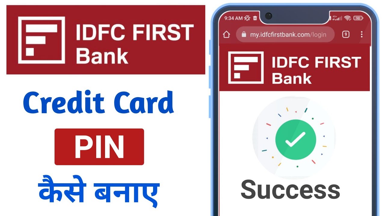 Idfc Credit Card Pin Generation Idfc First Bank Credit Card Pin