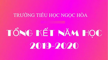 Tổng kết năm học 2019 - 2020 (Trường TH Ngọc Hòa)