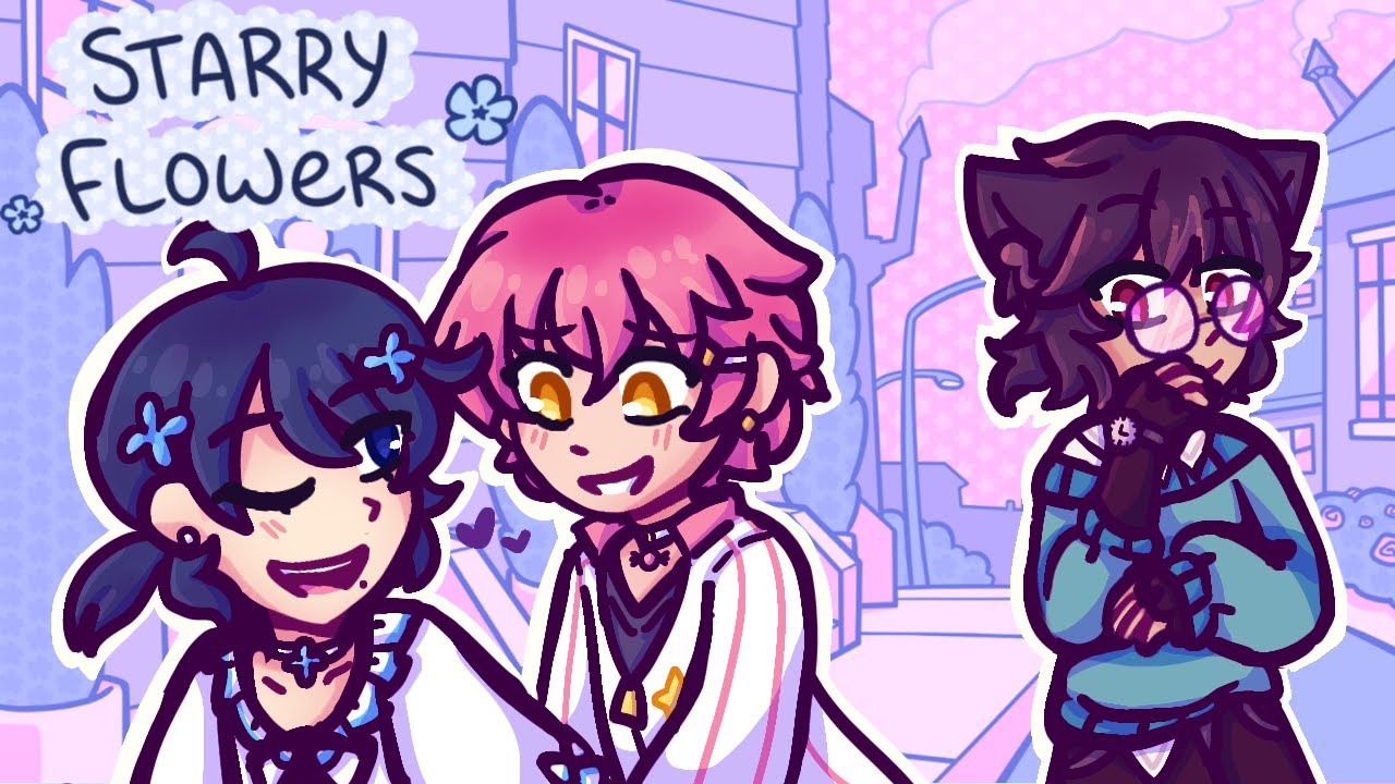 Wholesome Witch Femboys Being Gay Kinda Game :3 - Starry Flowers Visual Novel By NomnomNami