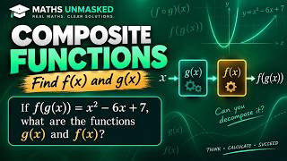 How to decompose a composite function into two component functions by completing the square.