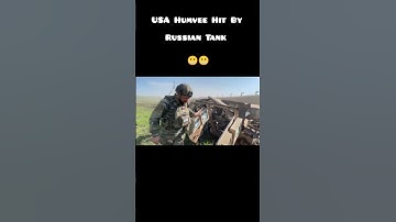 USA Humvee Hit By Russian Tank 🔥 #humvee #russiaukrainewar #russia #military #news #shortsvideo