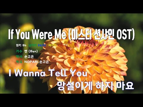 [은성 반주기] If You Were Me(미스터션샤인OST) - 벤(Ben)