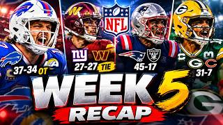 NFL Week 5 Recap: Ties, Crazy Finishes & Huge Upsets