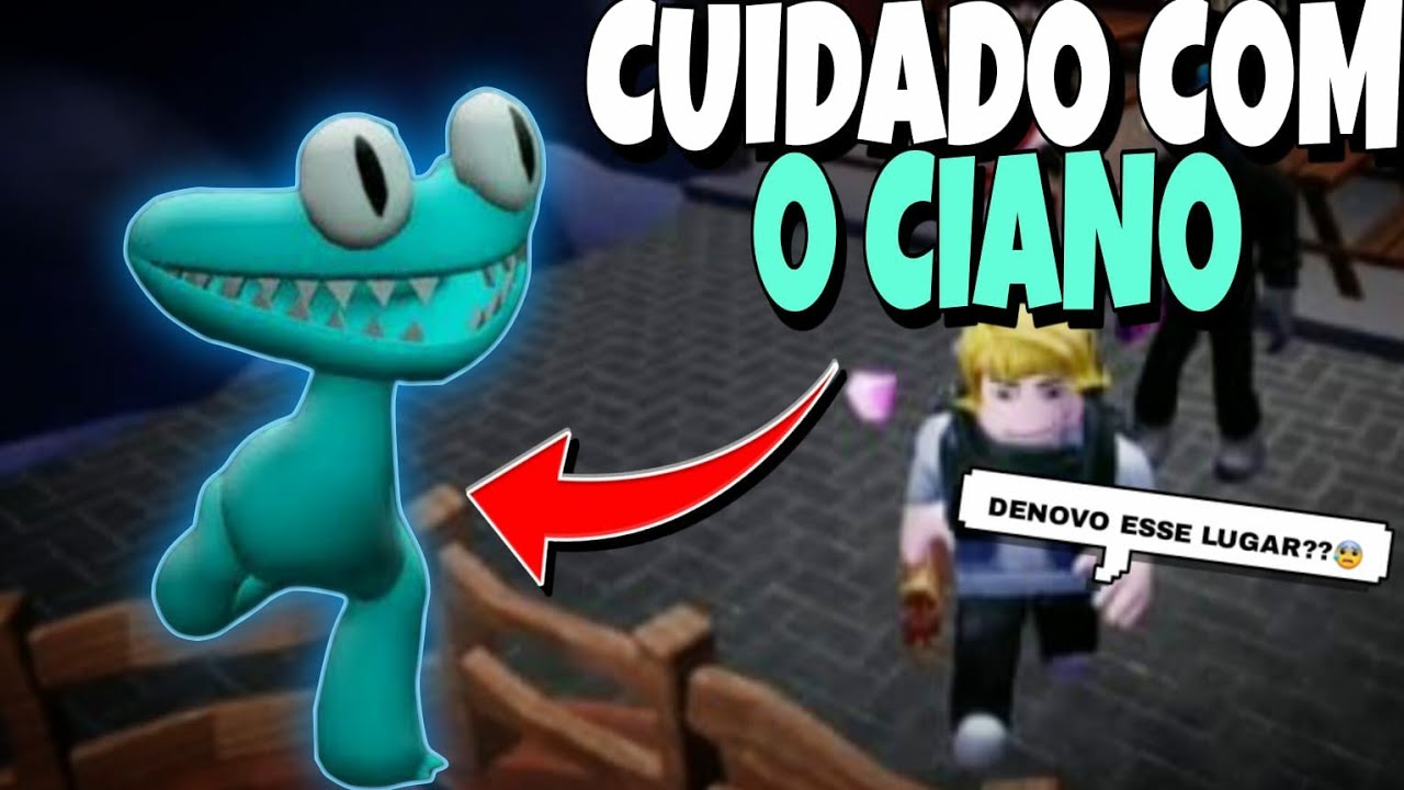 EU VIREI O CIANO DO RAINBOW FRIENDS CAPÍTULO 2 NO ROBLOX..😨 