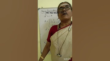 SKEW SYMMETRIC MATRIX-ENGINEERING MATHEMATICS ONLINE TUITION -ONLINE CLASSES FOR TRB-POLYTECHNIC