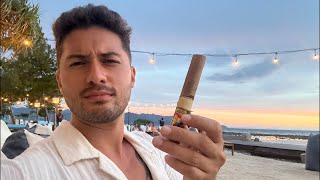 Sunset, cigar and QNA
