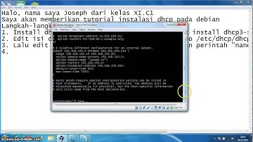 Konfigurasi DHCP Server pada Debian 6 (CLI)