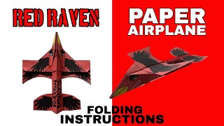 Paper Airplane "The Red Raven" | Flying Fighters Series – Cops vs. Crooks ✈️🔥
