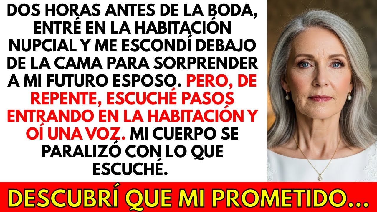 Me escondí debajo de la cama para darle una sorpresa a mi futuro esposo, pero quedé en shock cuando…