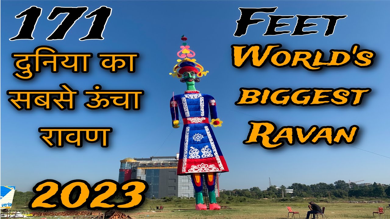 Panchkula biggest ravan | World’s Biggest Ravan 2023 | Panchkula ...