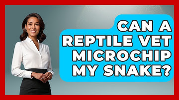 Can A Reptile Vet Microchip My Snake? - Reptilian Wonders