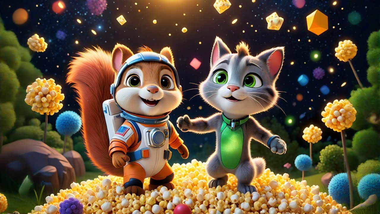 Chippy Choo and the Popcorn Planet 🚀🍿 | Fun Space Song for Kids | Playful Adventure Rhyme