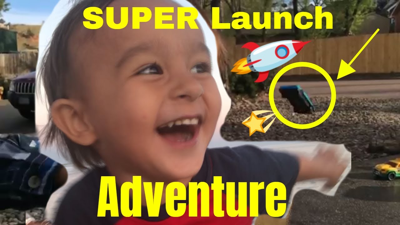 wheels on the bus youtube Extended - Launch 🚀 Adventure 🏎 with Ishaun - Slo Motion Race Car Launch