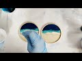 Easy & awesome ocean waves resin coasters