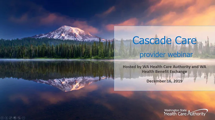 Cascade Care provider webinar