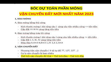 Hướng dẫn ĐO BÓC KHỐI LƯỢNG DỰ TOÁN PHẦN MÓNG và VẬN CHUYỂN ĐẤT mới nhất năm 2023 Phần 2