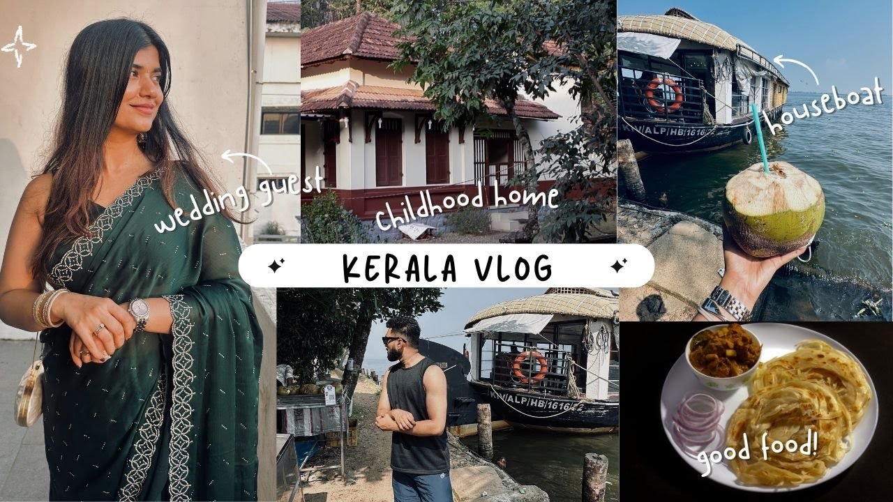 Рождественские каникулы в Керале🌴 Семейное время, церковная свадьба, прогулка на плавучем доме в ...