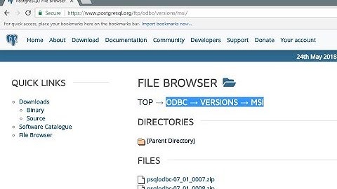 PostgreSQL - Download and install ODBC drivers for PostgreSQL