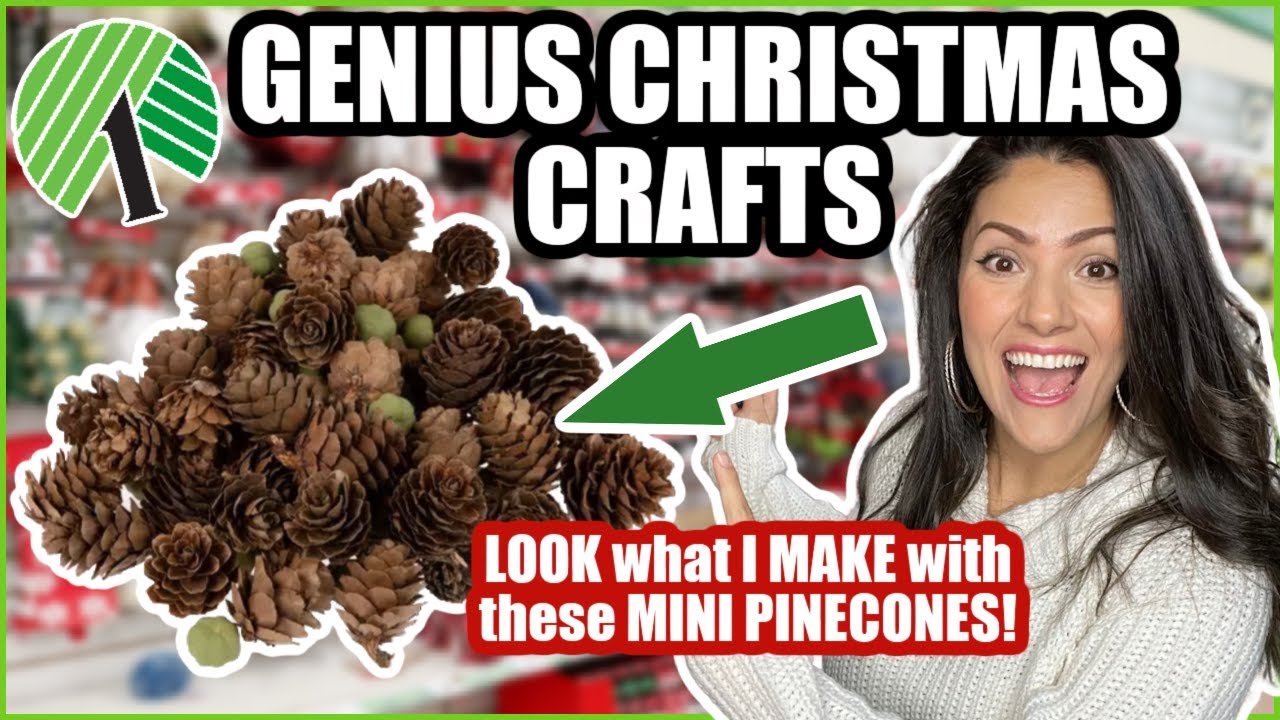 GENIUS way to use MINI PINECONES for CHRISTMAS (Dollar Tree Crafts