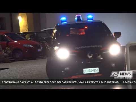 CONTROMANO DAVANTI AL POSTO DI BLOCCO DEI CARABINIERI: VIA LA PATENTE A DUE AUTOMOBI... | 25/03/2023