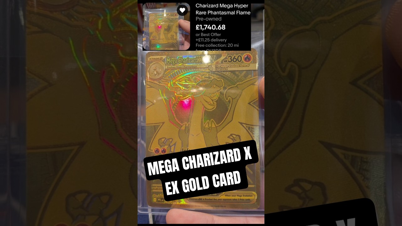 Mega Charizard x EX gold card phantasmal flames 