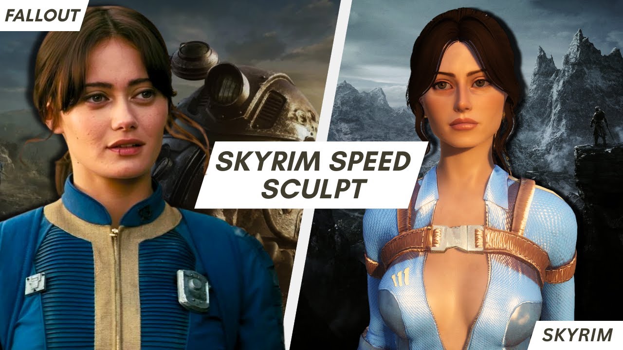 Lucy From Fallout in Skyrim! | Speed Sculpt