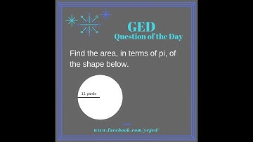GED® QOD: Find Area Given the Radius 2