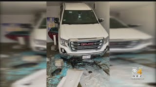Woman Trapped After Crash At Car Wash