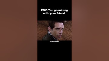 POV: You go mining in Minecraft with your friend #shorts