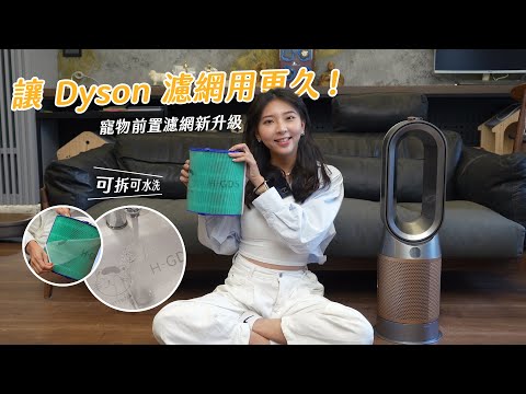 Dyson 空氣清淨機濾網再升級，可拆可水洗寵物前置濾網，讓濾芯用更久｜綠綠好日