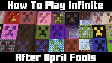How To Play Minecraft Infinite After April Fools | snapshot 20w14infinite