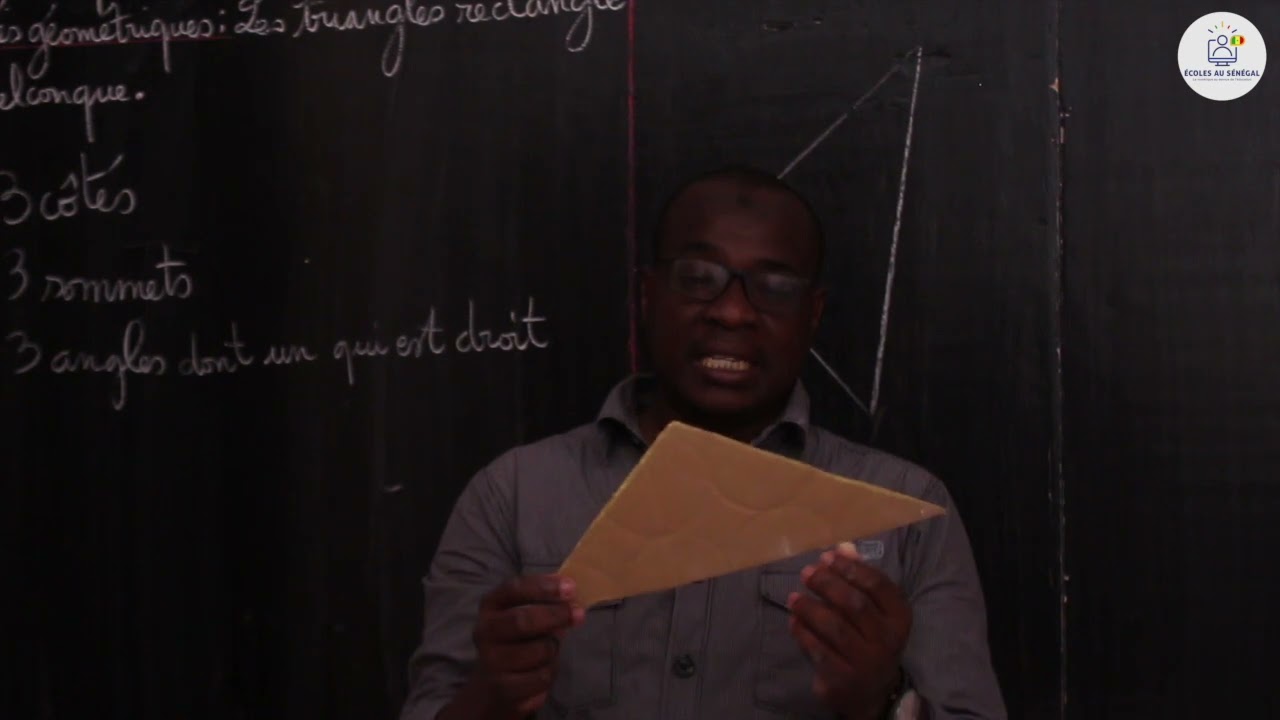 Cours -CM2- Mathématiques: Activités géométriques /Les triangles rectangle et quelconque /M. Gassama