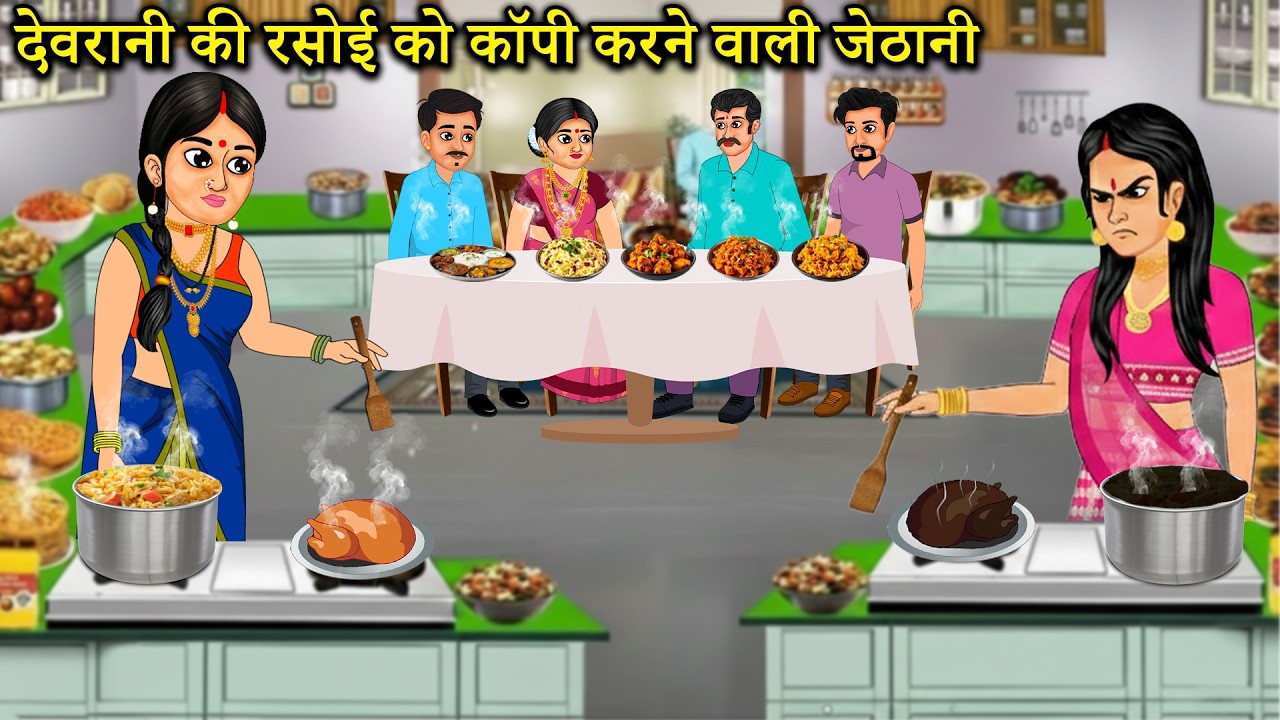 देवरानी की रसोई को कॉपी करने वाली जेठानी | elder sister-in-law copies younger sister-in-law cooking
