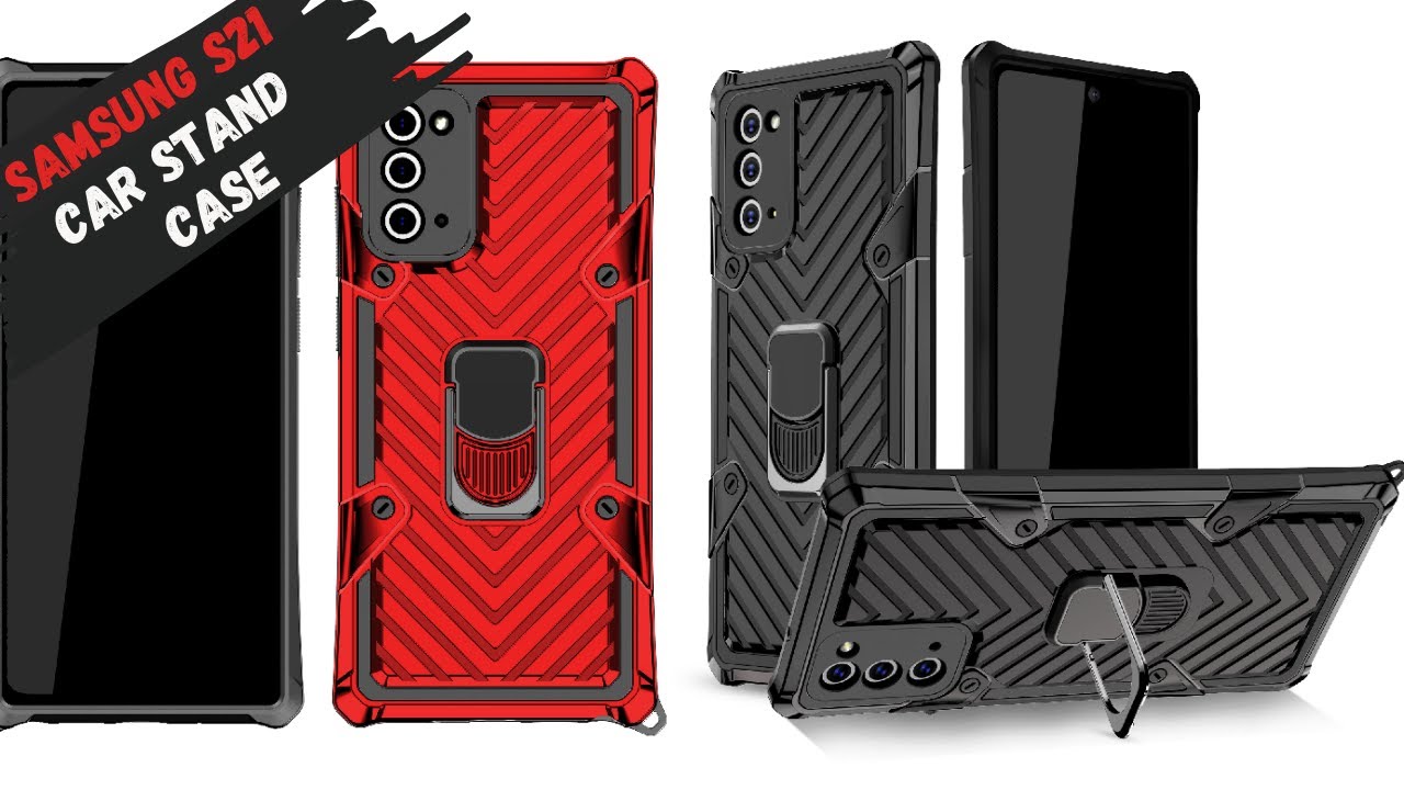 Car Stand Case For Samsung Galaxy S21/ S21 Plus/ S21 Ultra | Magnetic Heavy Duty Cover